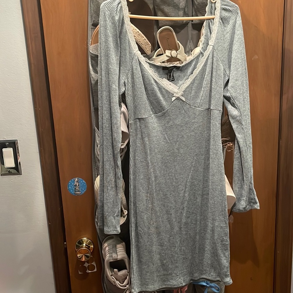 Blue sweater dress forever 21